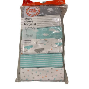 Wonder Nation Short Sleeve‎ Bodysuit 6 Pack